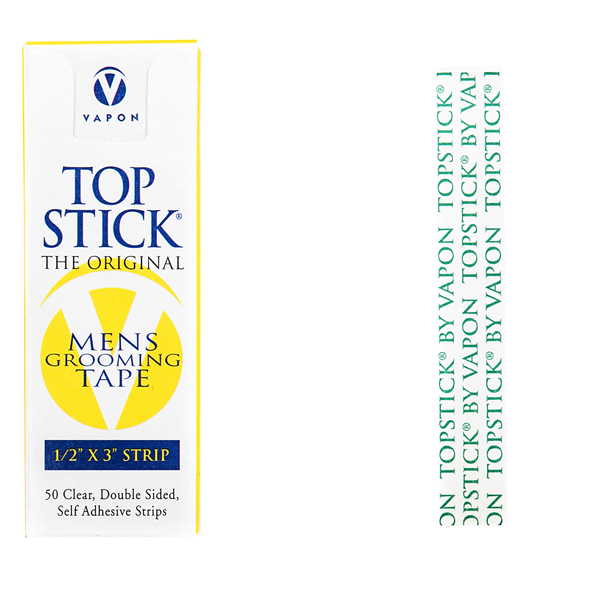 Vapon Topstick - Grooming Tape - 50 Count 1 x 3 Double Sided